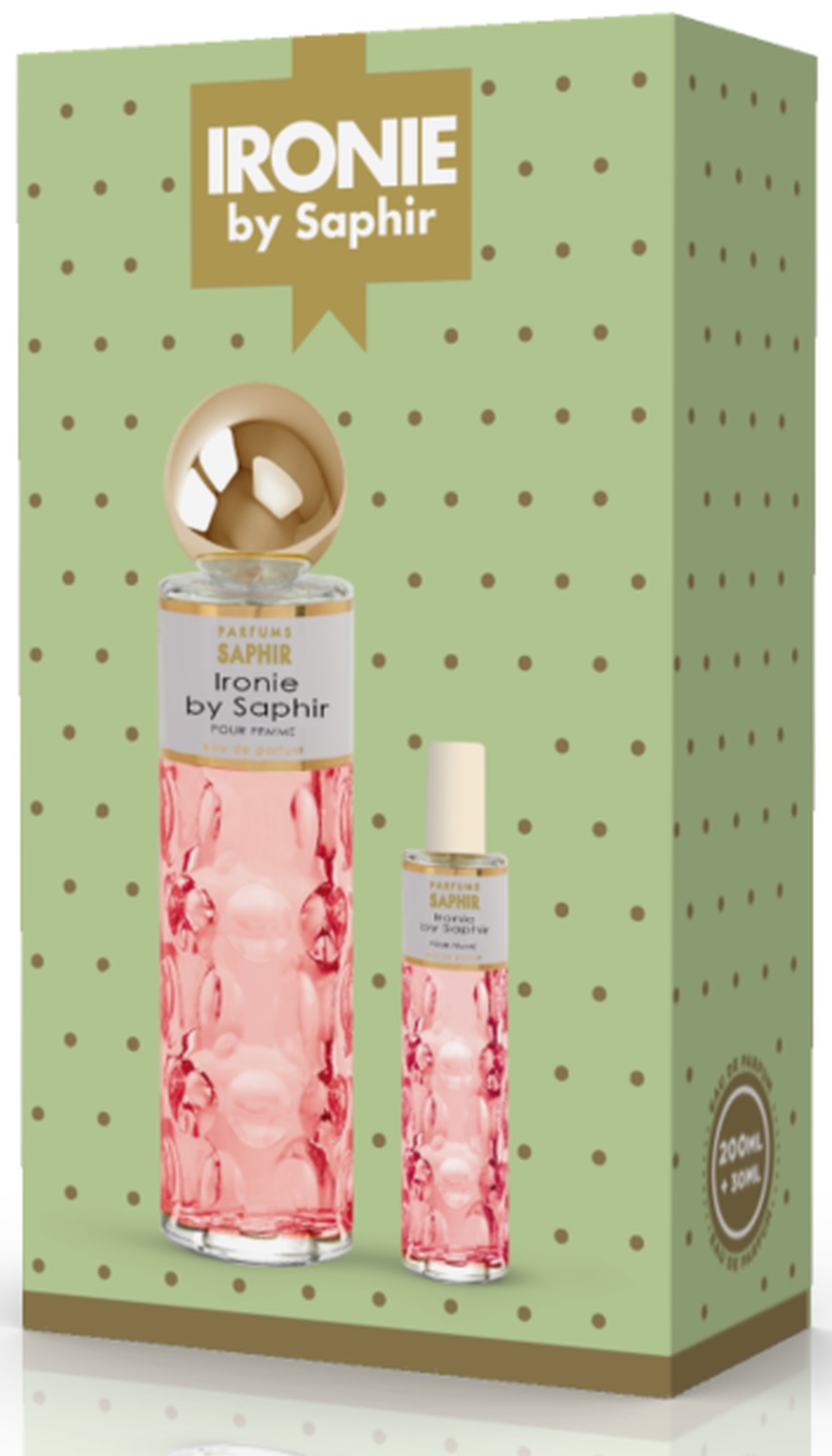 SAPHIR GIFTSET IRONIE MULHER PARFUM 200ML+30ML 