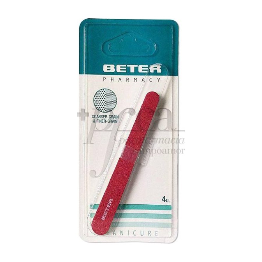 BETER 4 limas unhas corindo 11 cm