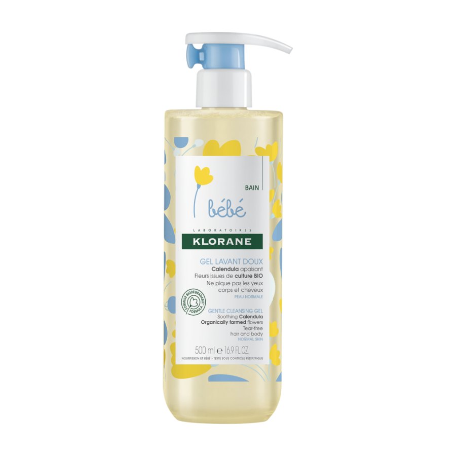 KLORANE BEBÉ Gel Lavante Suave Corpo Cabelo 500ml 