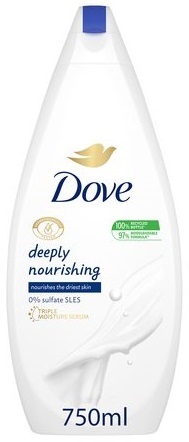 DOVE Gel de banho Nourishing 750ML