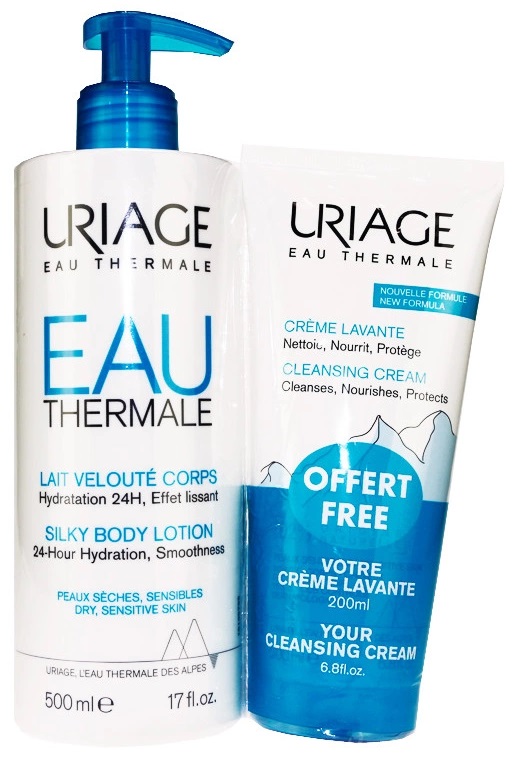 URIAGE AT Leite Hidratante 500 ml OFERTA Creme Lavante 200ml