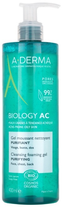 A-DERMA BIOLOGY AC Gel Espuma Purificante 400 ml