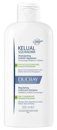 DUCRAY KELUAL Squanorm Champô Caspa Oleosa 200ml