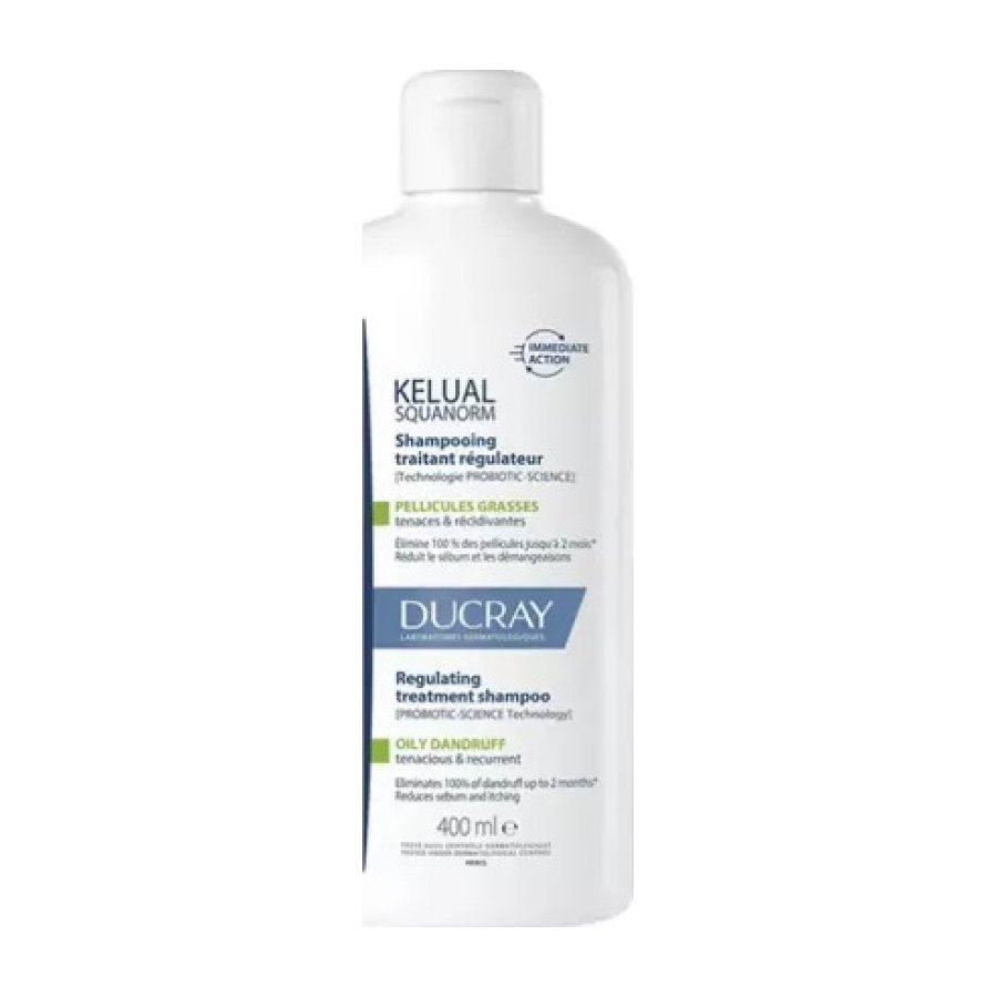 DUCRAY KELUAL Squanorm Champô Caspa Oleosa 400ml