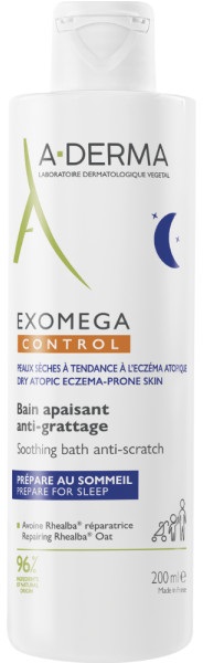 A-DERMA EXOMEGA Banho Calmante Noite 200 ml (ATOPIA)