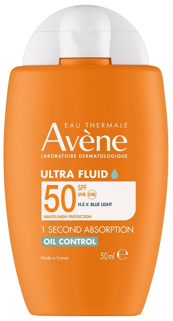 AVENE SOLAR SPF 50 Ultra Fluid OIL CONTROL 50ml PELES OLEOSAS