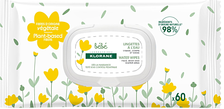KLORANE BEBÉ Toalhetes  60 UNID. NOVO