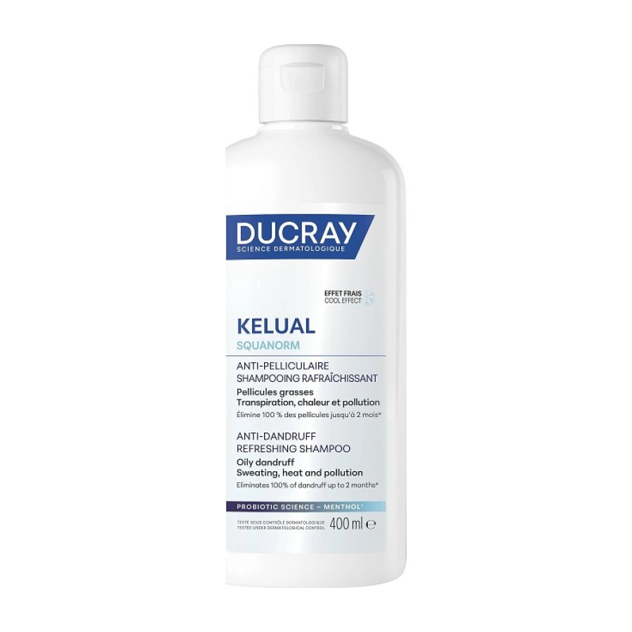 DUCRAY KELUAL Squanorm Champô CASPA OLEOSA 400ml NOVO