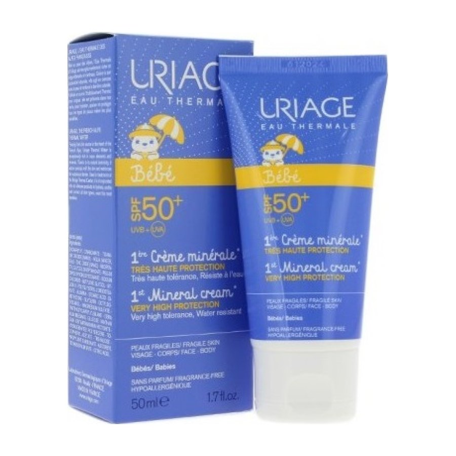 URIAGE BEBÉ 1º Solar SPF50+ Creme Mineral 50ml (bebés e albinos)