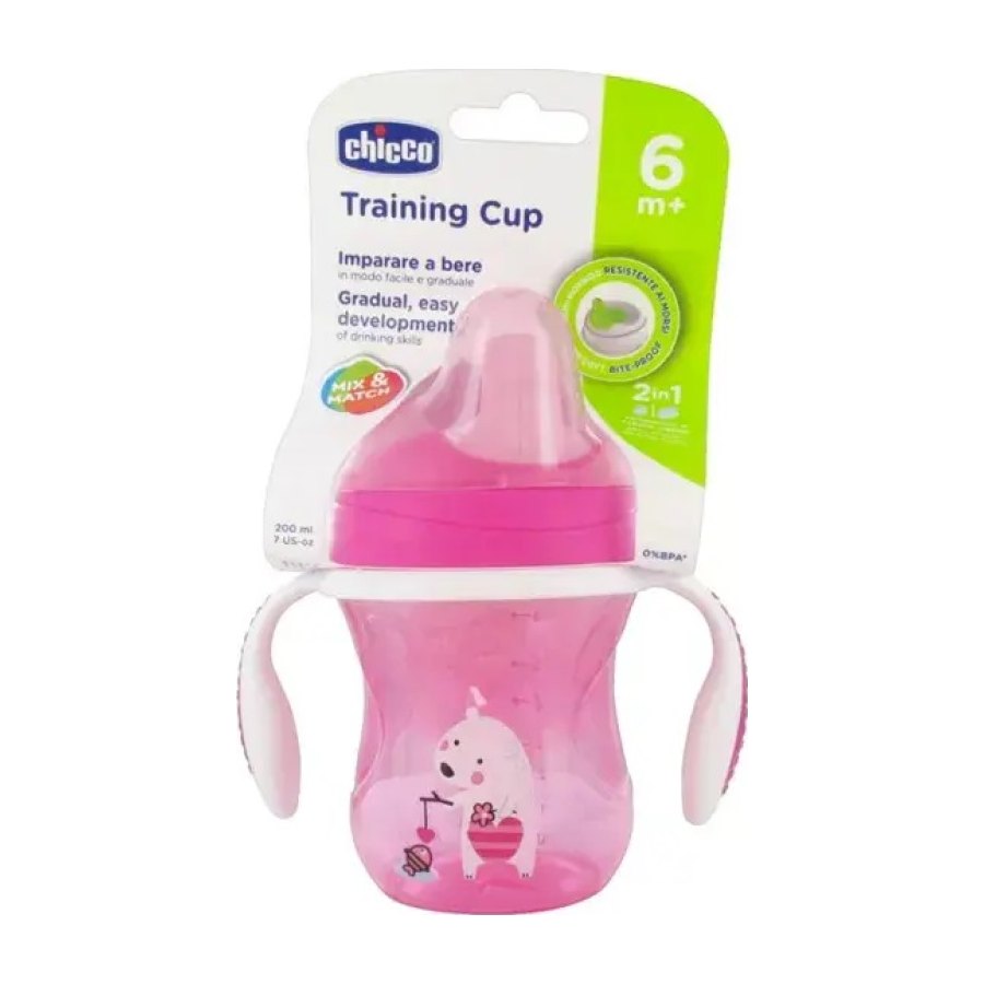 CHICCO Copo de aprendizagem Menina 6M+