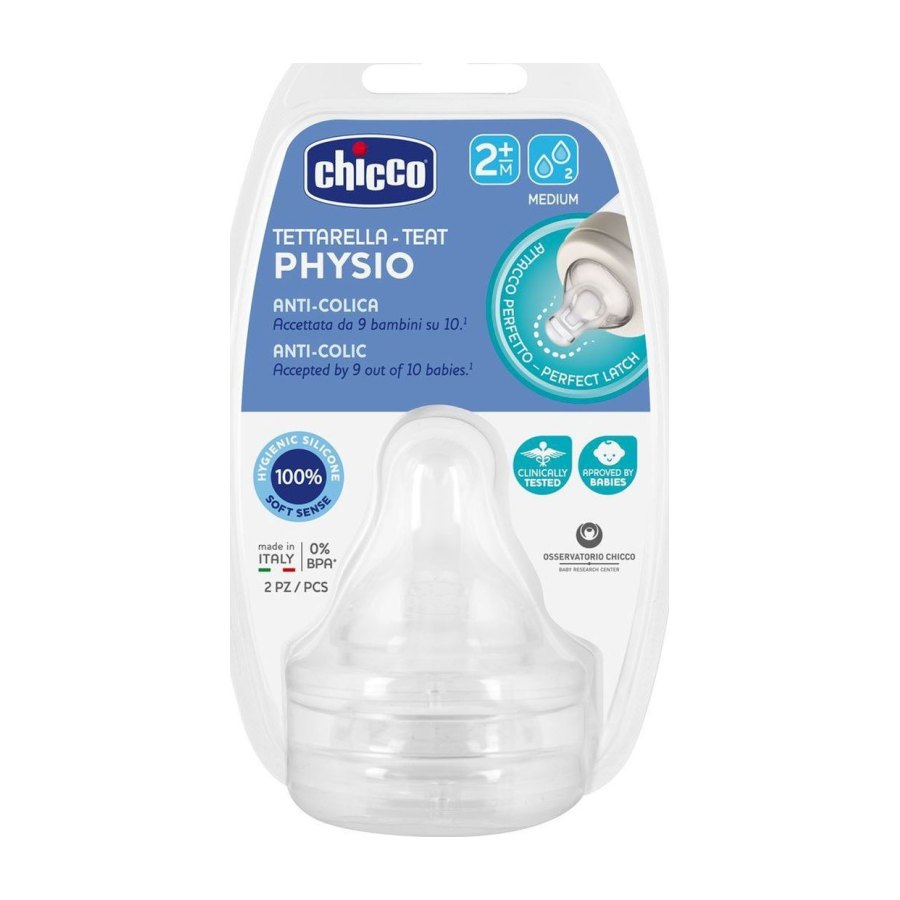 CHICCO Tetina Fisio Sili Rapido 2M+ 2UN