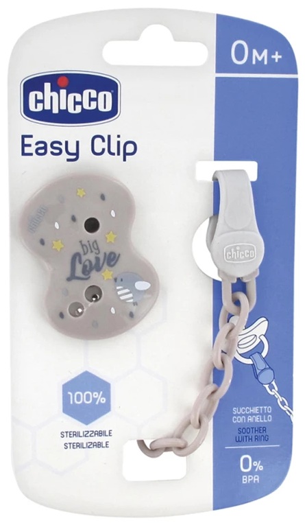 CHICCO Porta Chupetas 3 Cores 0M+