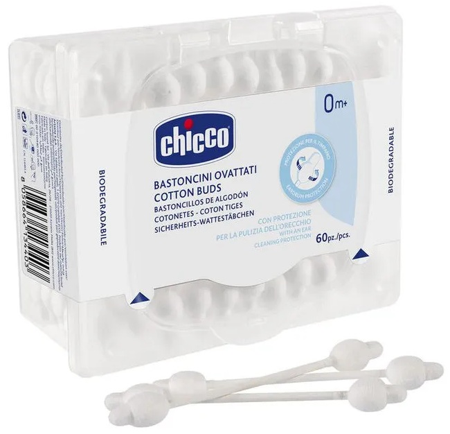 CHICCO Cotonetes 0M+ 60PCS