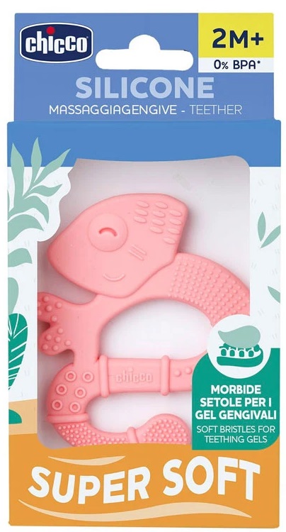 CHICCO anel de dentição Iguana Rosa