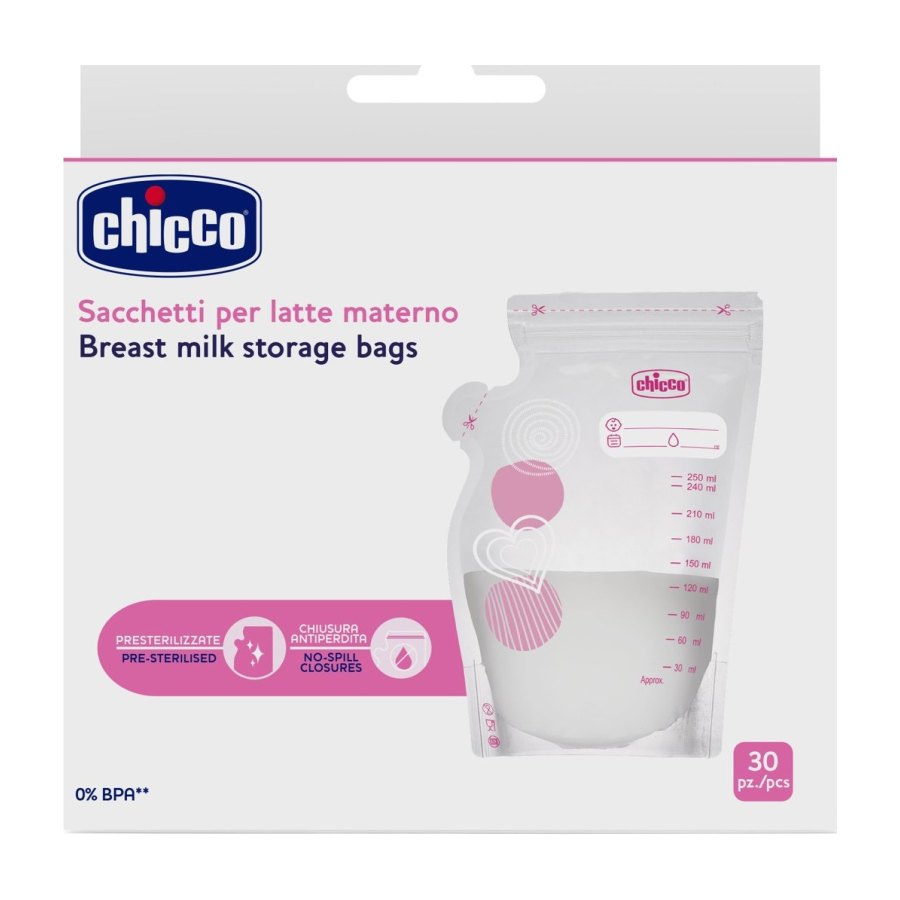 CHICCO Conser. 250ML Leite Materno 30PC