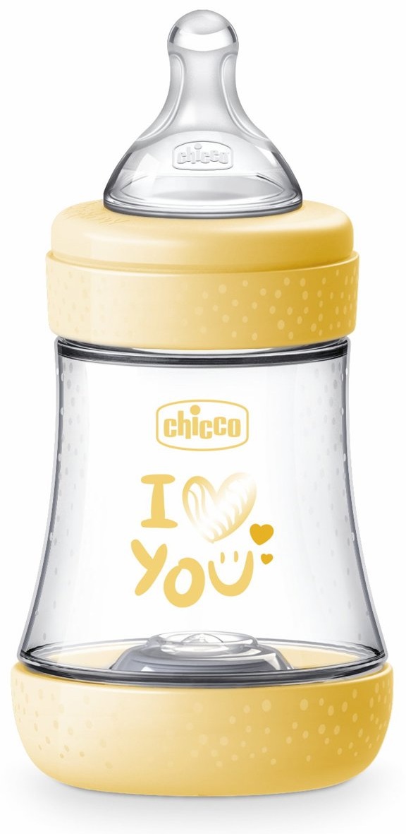 CHICCO Biberão Plas Perfect Amarelo 150 ML 0M+