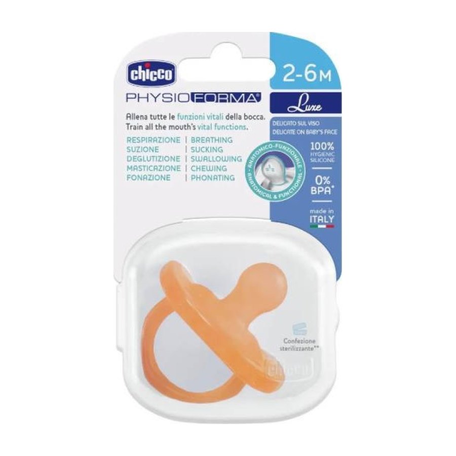 CHICCO Chupeta Physioforma Luxe 2-6M LARANJA