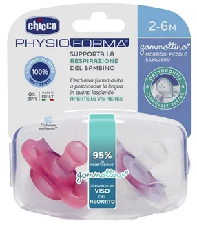 CHICCO Chupeta PH.Duel 2PCS Rosa 2-6M