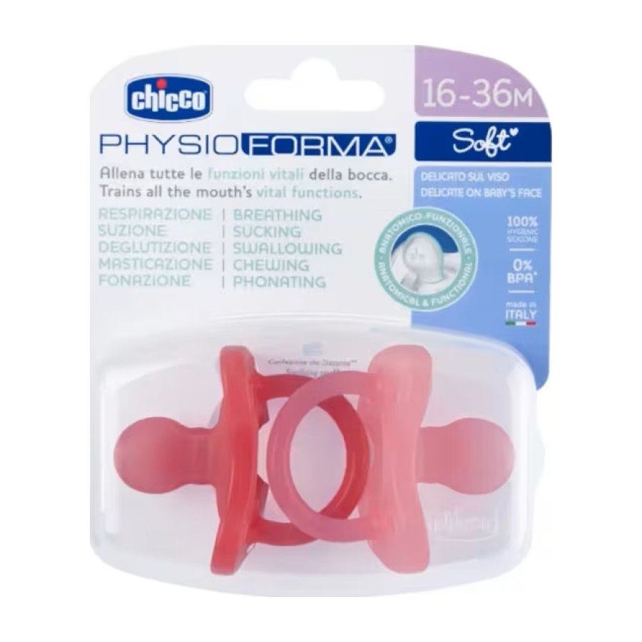 CHICCO Chupeta PH.Duel 2PCS Rosa 13-36M