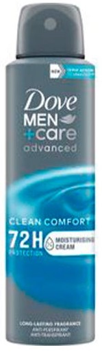 DOVE MEN Desodorizante SPRAY Clean Comfort 150 ml
