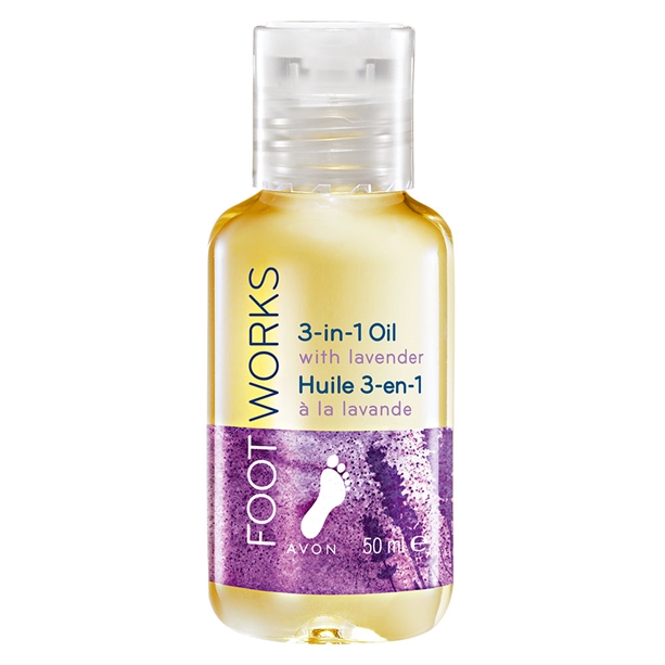AVON Footworks Óleo 3 em 1 com Lavanda 50ml 