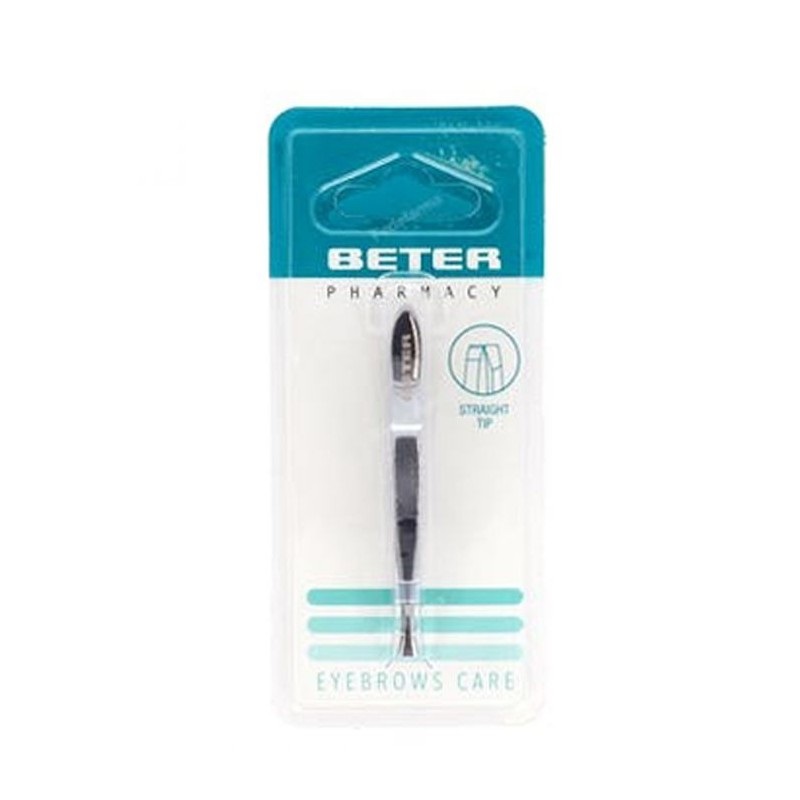 BETER Pinça depilar cromada ponta caranguejo 9,3cm