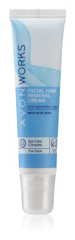 AVON Works Creme Depilatório p/Rosto c/Aloe 15ml