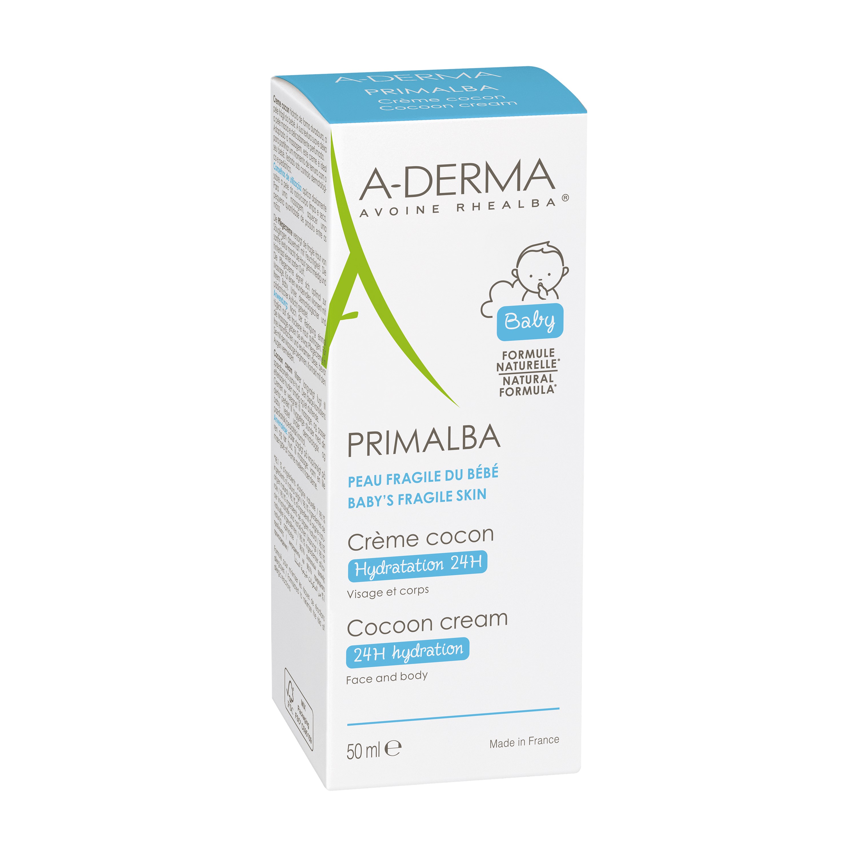 A-DERMA PRIMALBA Creme Hidratant Rosto Cocon 50 ml