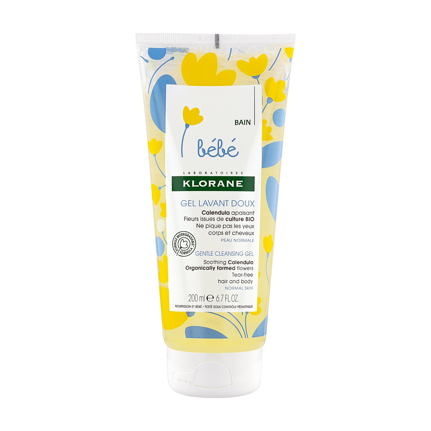 KLORANE BEBÉ Gel Lavante Corpo e Cabelo 200ml 