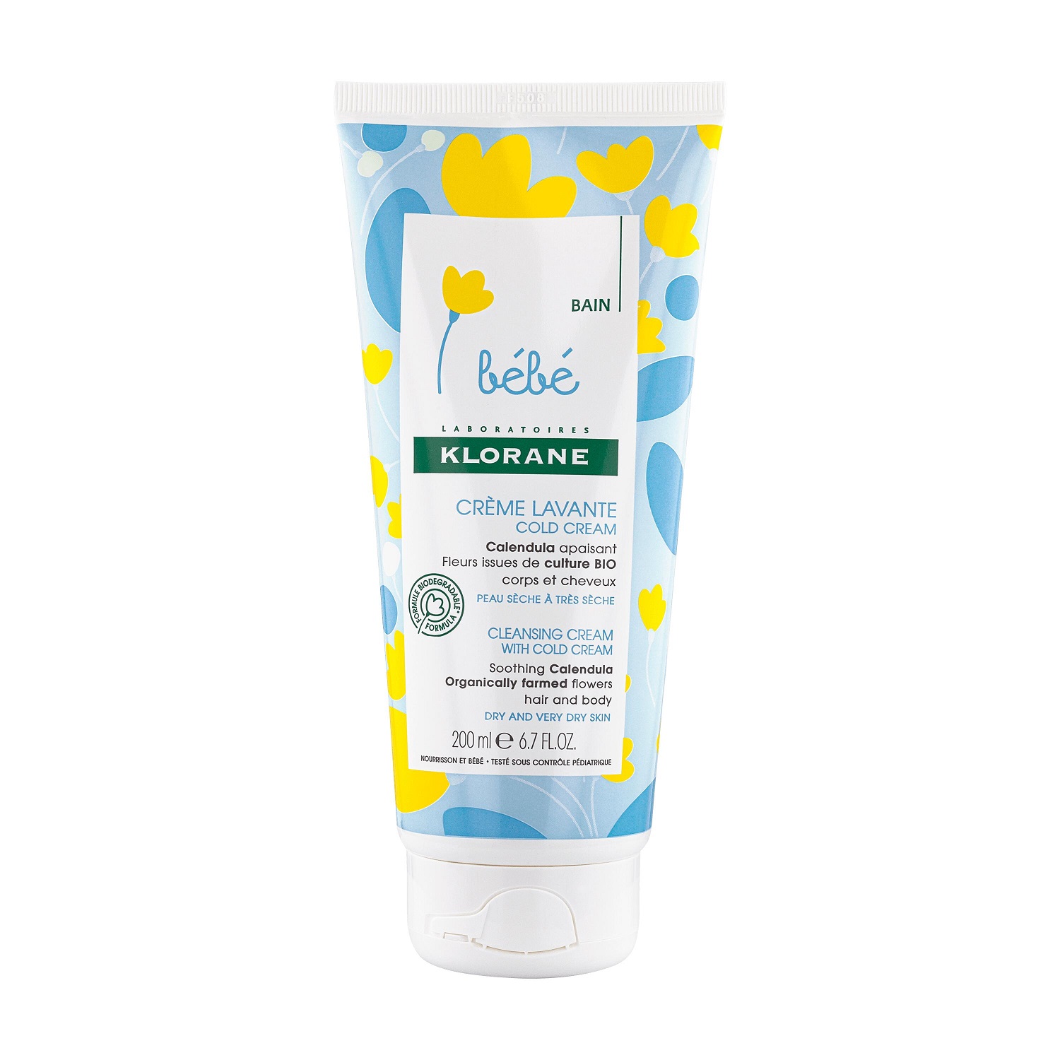 KLORANE BEBÉ Creme Lavante COLD CREAM 200ml 