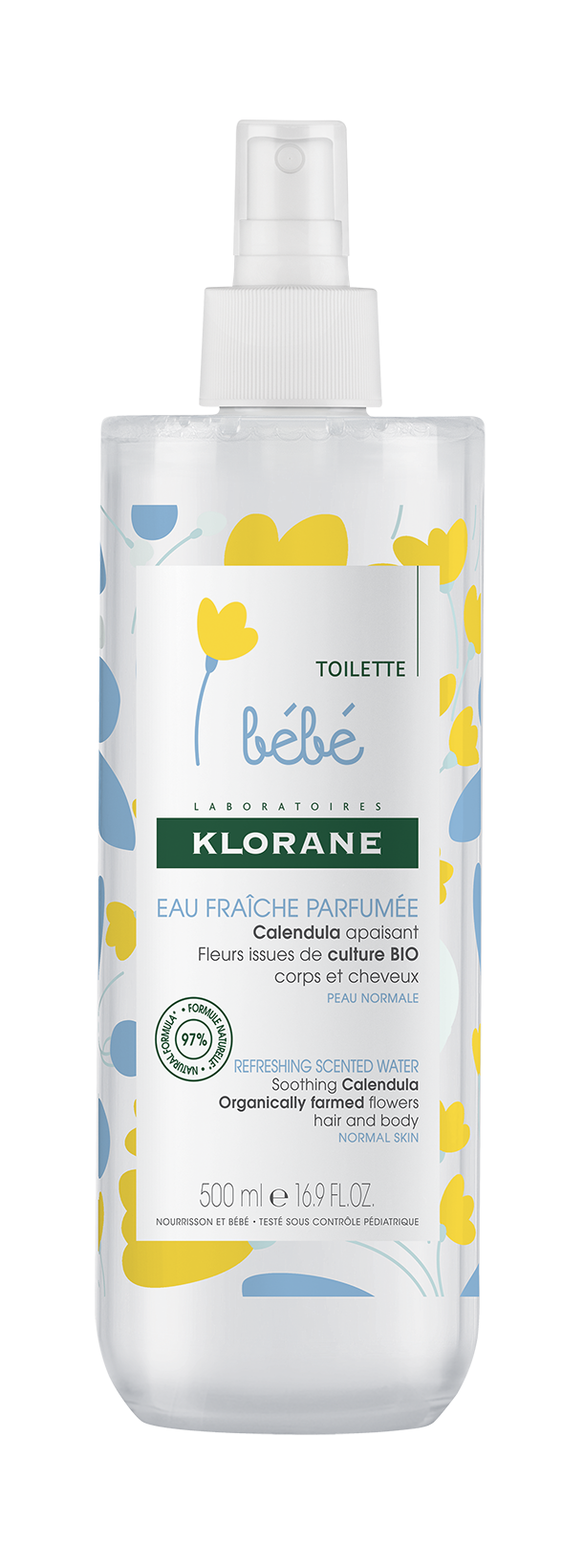 KLORANE BEBÉ Água Perfumada 500 ml (S/alcool)