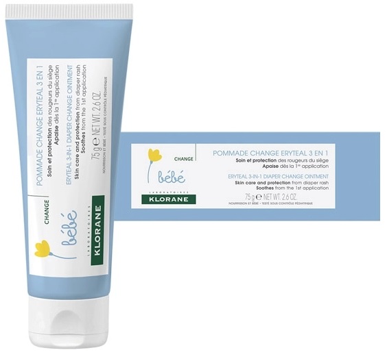 KLORANE BEBÉ Eryteal Creme Muda Fralda 75ml 