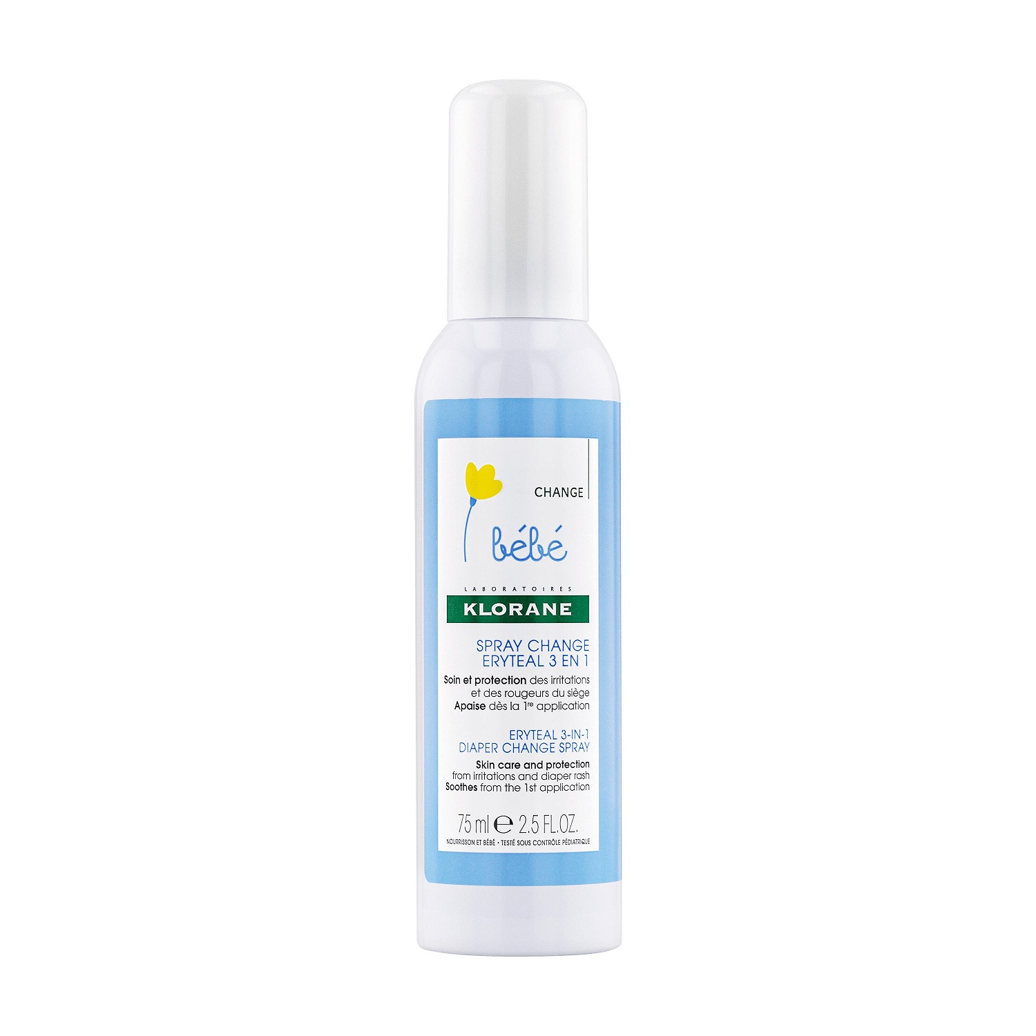 KLORANE BEBÉ Eryteal Spray Muda Fralda 75 g 
