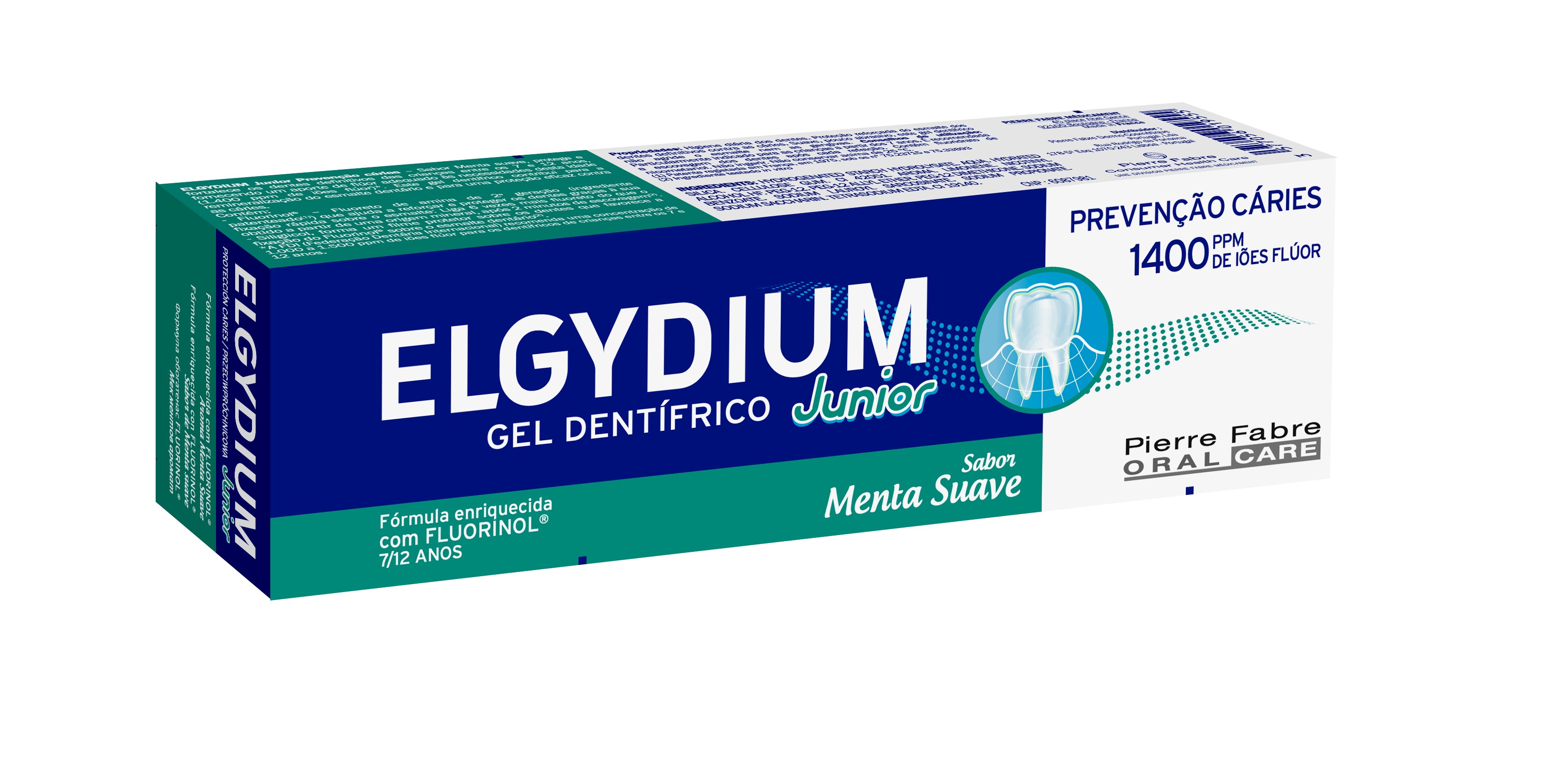 ELGYDIUM JUNIOR Dentífrico MENTA 50ml (7-12 anos) 