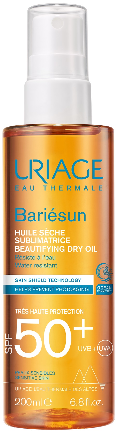 URIAGE BARIESUN SPF50 Óleo 200 ml 