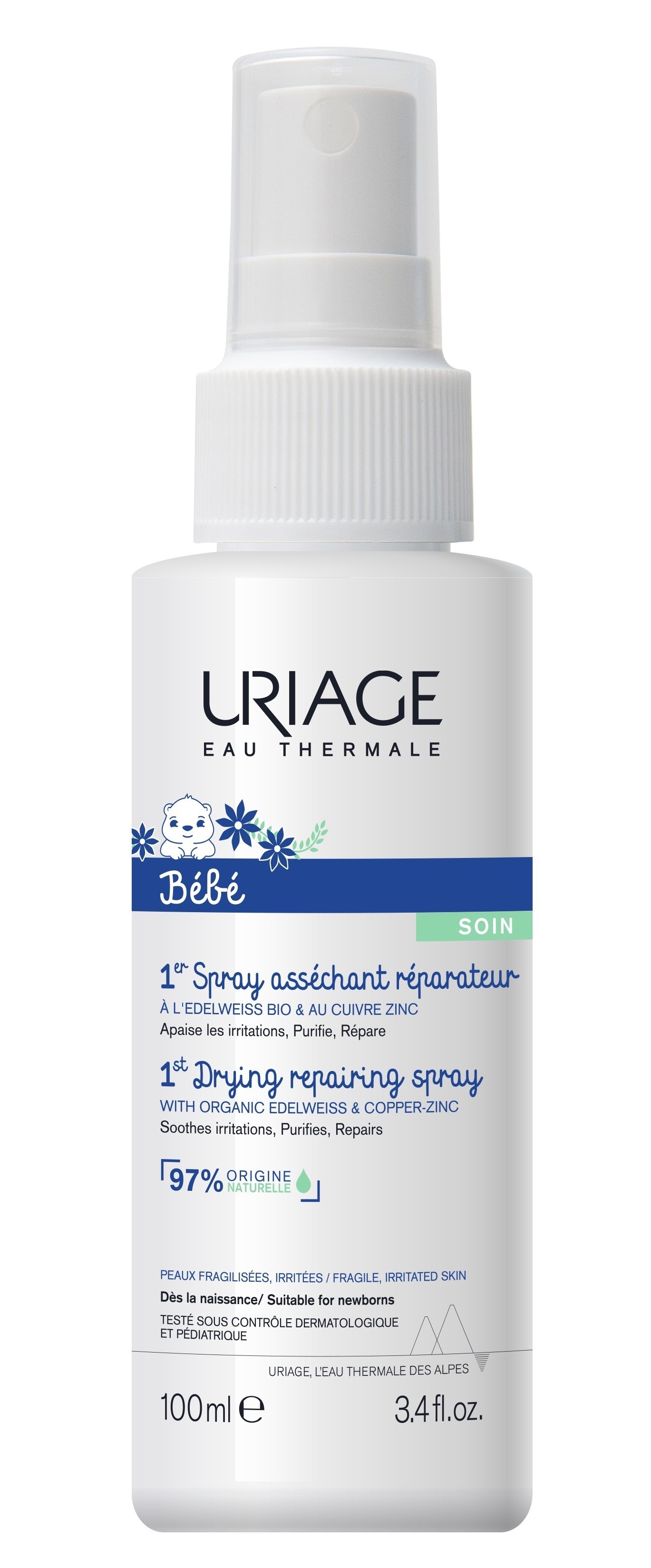 URIAGE BEBÉ SPRAY Reparador e Secante 100ml 