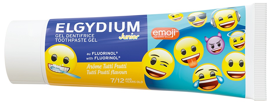 ELGYDIUM JUNIOR Dentífrico TUTTI FRUTTI 50ml EMOJI