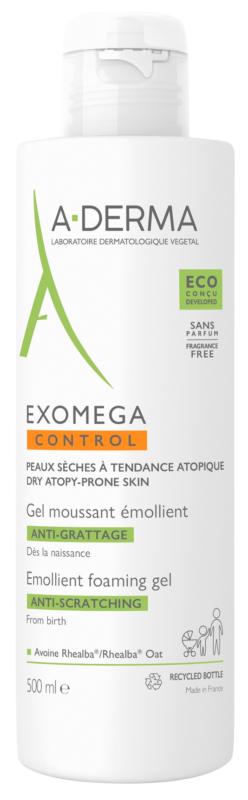 A-DERMA EXOMEGA Gel Lavant Emoliente 500ml (ATOPIA