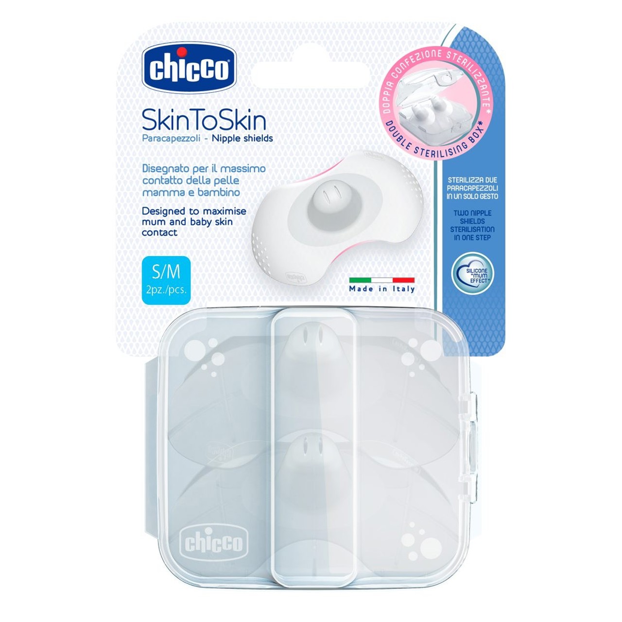 CHICCO Protector de Mamilos em Silicone S-M